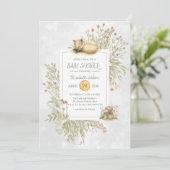 Renard des bois | Invitation au Baby shower forest (Debout devant)