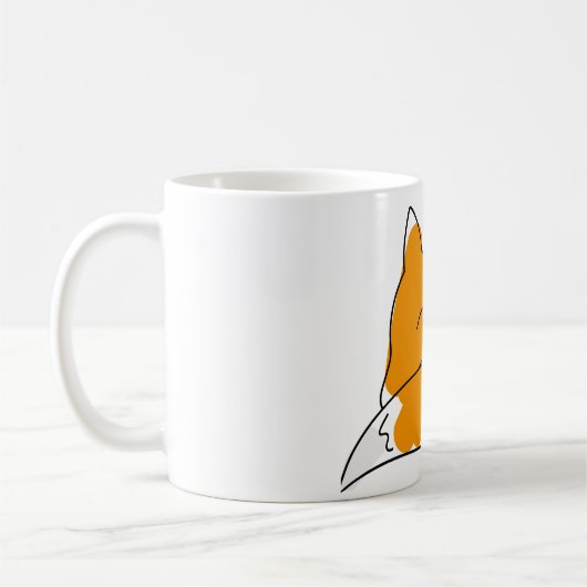 Renard Dessin Nature Mug (Gauche)