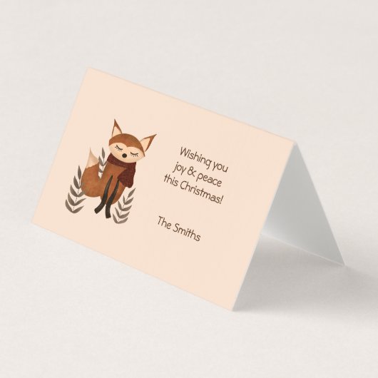 Renard d'hiver avec Écharpe (Front)