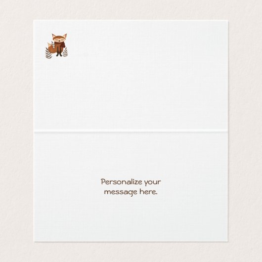 Renard d'hiver avec Écharpe (Inside Unfolded)