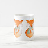 Renard d'hiver enveloppé dans une tasse d'art (Centre)