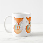 Renard d'hiver enveloppé dans une tasse d'art (Gauche)
