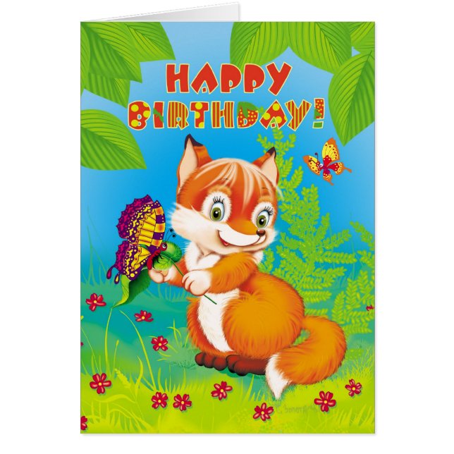 renard et papillon (Devant)