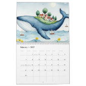 Renard et papillon Calendrier (Feb 2027)