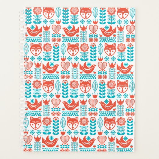 Renard finlandais et Motif d'art folklorique (Devant)