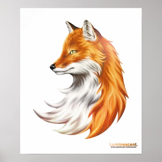 Renard magique - Poster blanc (Devant)