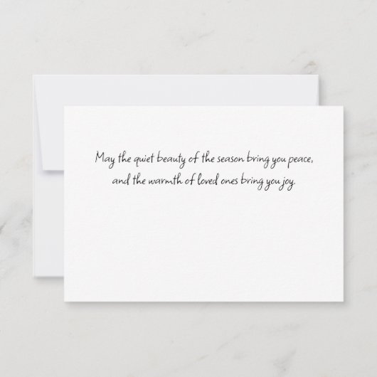 Renard moderne en forêt d'hiver Carte de Noël (Dos)