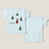 Renard mou dans la forêt hivernale de neige (Design Recto & Verso)