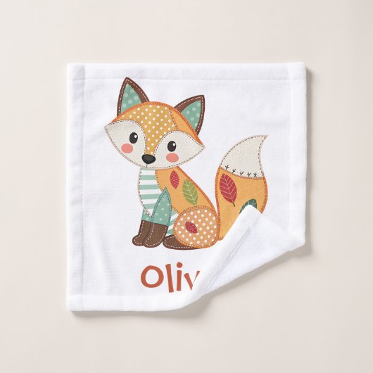 Renard Patchwork Mignon (Gant de toilette)