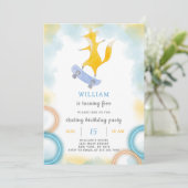 Renard Patinage Invitation Anniversaire (Debout devant)