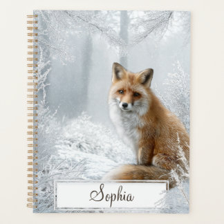 Renard personnalisé de la forêt hivernale