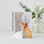 Renard rouge dans la carte postale Peinture de nei (Debout devant)