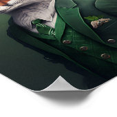 Renard rouge dans une affiche de tenue de la Saint (Coin)