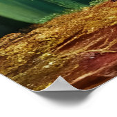 Renard rouge debout dans la forêt | AI Art Poster (Coin)