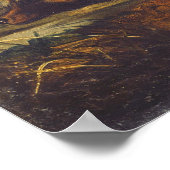 Renard rouge long-courrier - Poster d'art raffiné (Coin)