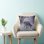Renard rouge réversible dans le coussin de neige (Chaise)