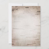 Renard rustique & Branches Invitations de mariage (Dos)