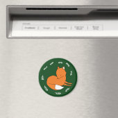 Renard Standard, Aimant Rond 5,7 Cm (In Situ (Lave-vaisselle))