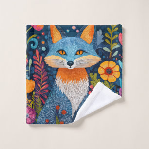 Renard Vibrant Point Art Au Milieu De Flore Luxuri
