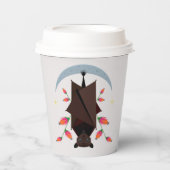 Renard volant 8oz. Gobelets en papier (Recto)