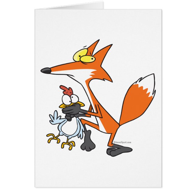 renard voleur de poulet drôle (Devant)