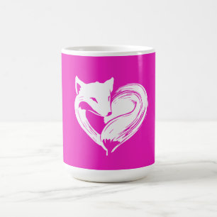 Renards d'amour - blanc de tasse