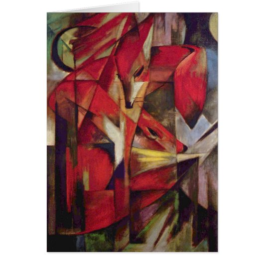 Renards de Franz Marc, Cubism Abstrait Vintage (Devant)