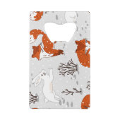 Renards d'hiver Bunny Motif sans couture (Dos)