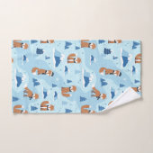 Renards d'hiver givrés (Serviette à main)