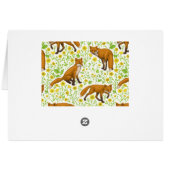 Renards et papillons sur le blanc naturel (Dos Horizontal)