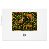 Renards et papillons sur le noir (Dos Horizontal)