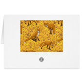 Renards et papillons sur orange (Dos Horizontal)