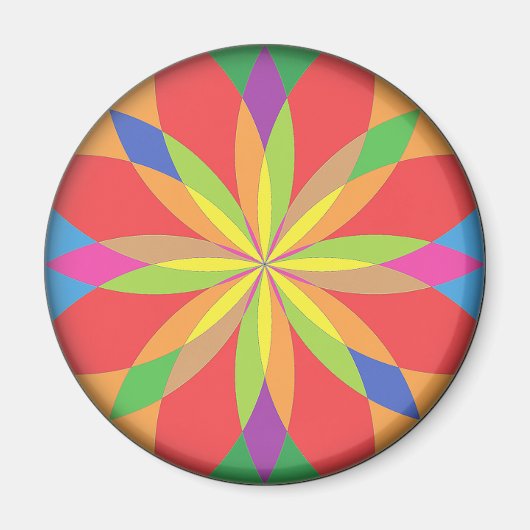 RenascencePub Couleurs vives et vives Aimant frigo (Devant)