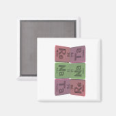 Renata als Rhenium Natrium Tantalum Magneet (Voorkant / Achterkant)