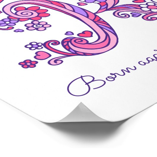 Renate initiaal R tekenhartnaam betekent Poster (Hoek)