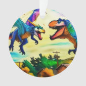 Rencontre amicale - Dragon et dinosaure (devant)