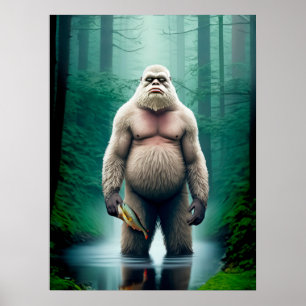 Rencontre avec Bigfoot. - 18 x 24 Poster