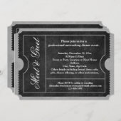 Rencontrez et saluez les invitations aux billets d (Devant / Derrière)