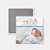 Rencontrez Le Mini Magnet Bébé Bleu (Recto/Verso)