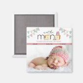 Rencontrez Le Mini Magnet Rose Bébé (Recto/Verso)