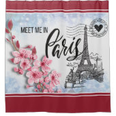 Rencontrez-moi à Paris Rideau de douche (Devant)