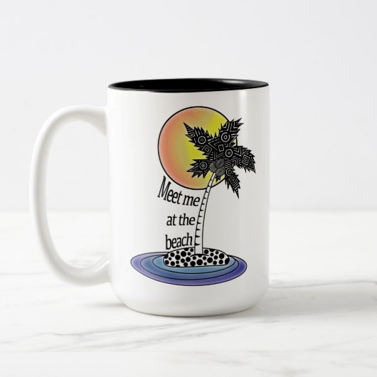 Rencontrez-moi au Beach Coffee Mug (Gauche)
