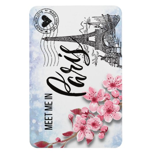 Rencontrez-moi dans Paris Magnet 4"x6" (Vertical)