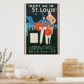 Rencontrez-moi dans St. Louis Poster Vintage voyag (Cuisine)