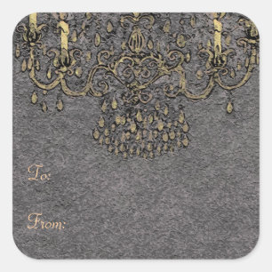 Rencontrez-Moi Sous Le Lustre~ Stickers Carrés 3x3