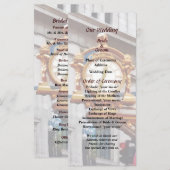 Rencontrez-moi sous l'horloge Programme de mariage (Devant / Derrière)