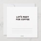 RENCONTRONS-NOUS POUR LA CARTE À NOTATION PLATE-CA (Dos)