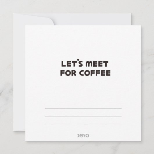 RENCONTRONS-NOUS POUR LA CARTE À NOTATION PLATE-CA (Dos)