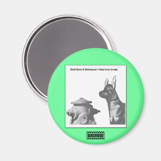 Rend. Magnet noir Randy Arcade Dangerhouse (Recto/Verso)