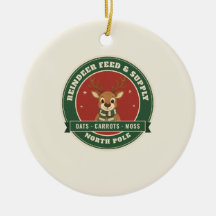 Rendeervoer en Benodigdheden Retro Kerst Ornament